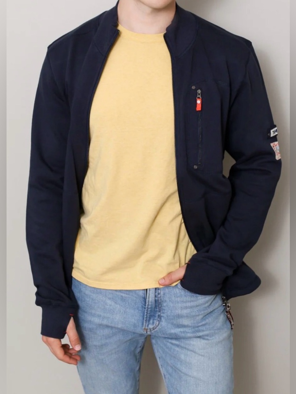 Thumb United The Truman Fleece Jacket- Zip Closure Bomber Style- NWOT - Size 3XL